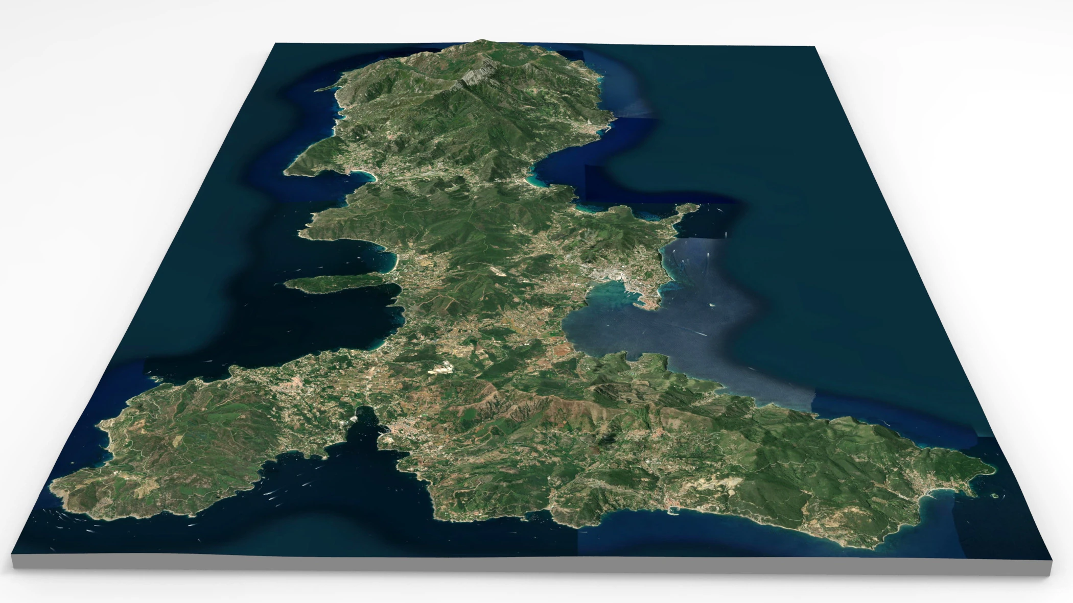 Island Elba Italy 3D Model .c4d .max .obj .3ds .fbx .stl .blend