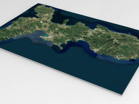 Island Elba Italy 3D Model