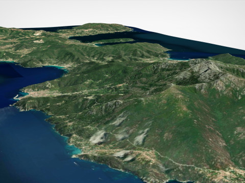 Island Elba Italy 3D Model
