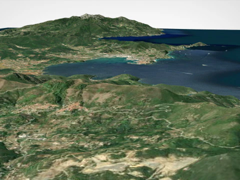 Island Elba Italy 3D Model