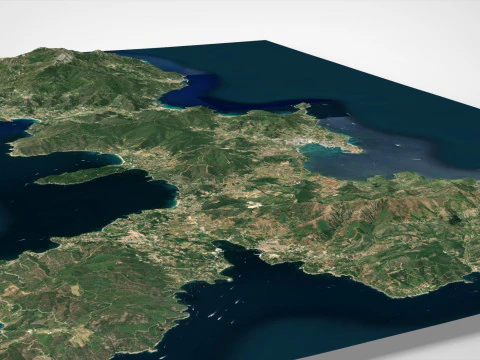 Island Elba Italy 3D Model