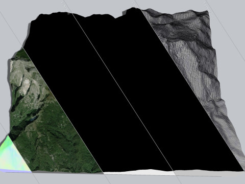 Mountain landscape Pania della Croce Italy 3D Model