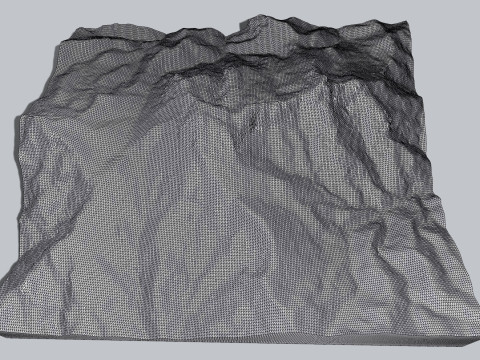 Mountain landscape Pania della Croce Italy 3D Model