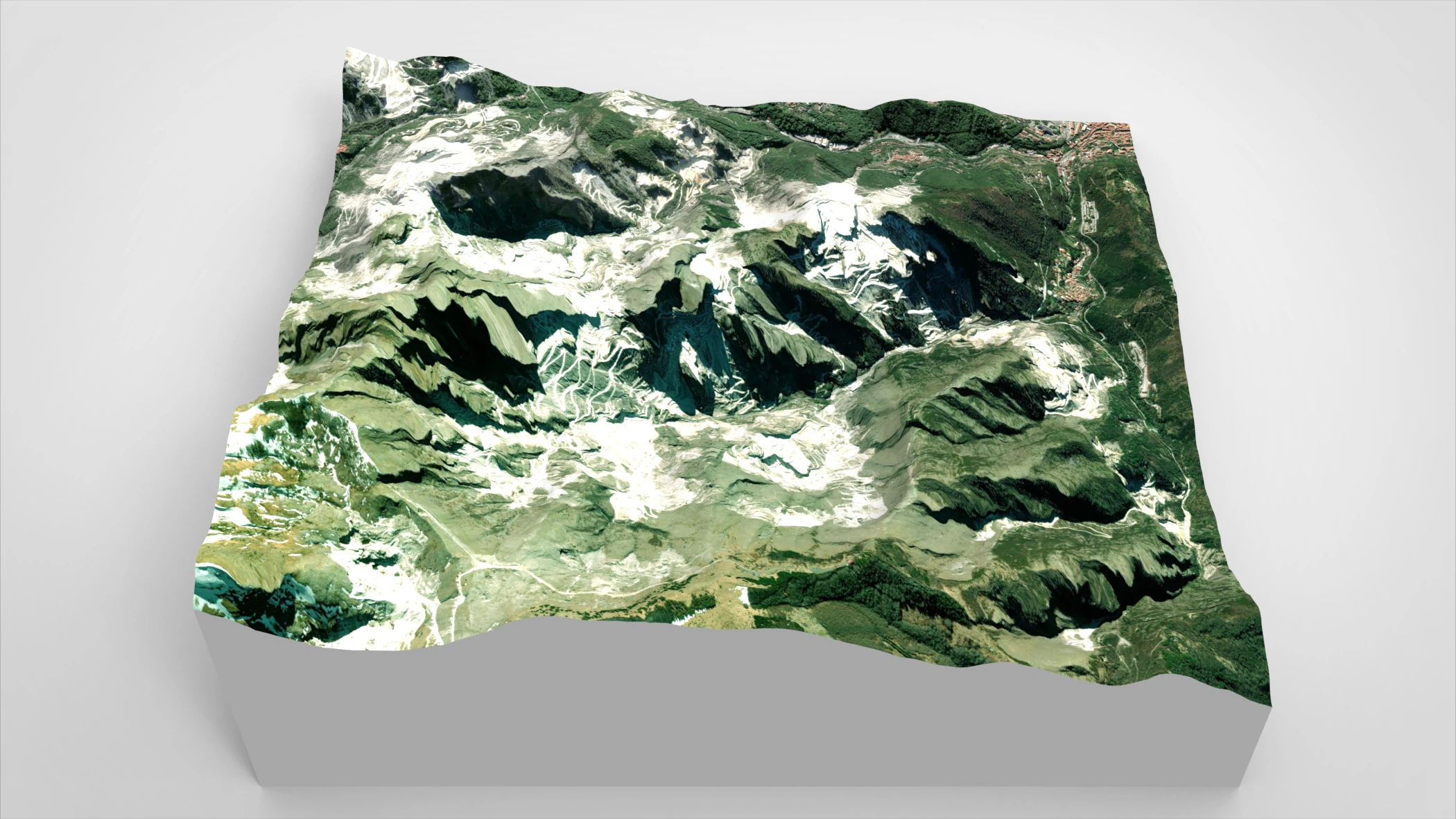 Mountain landscape Monte Borla Italy 3D Model .c4d .max .obj .3ds .fbx .stl .blend 