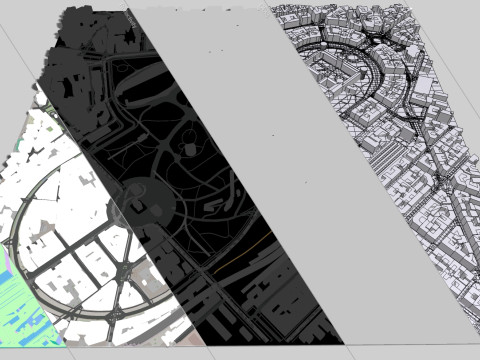Porta Sempione Milan Italy 3D Модель