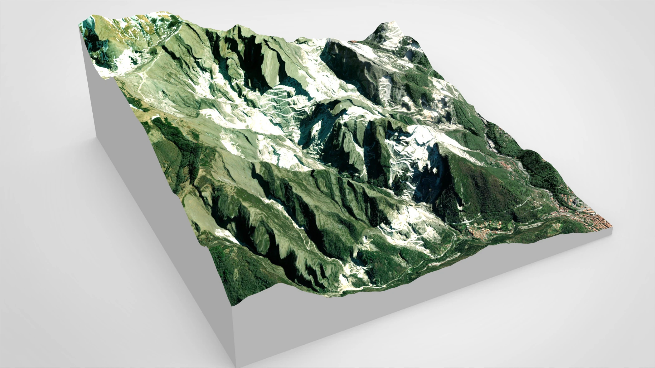 산 풍경 Borla 이탈리아 3D 모델 .c4d .max .obj .3ds .fbx .stl .blend 