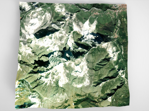 Mountain landscape Borla Italy Modello 3D