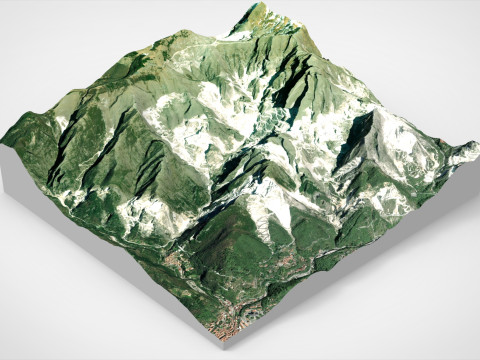 Mountain landscape Borla Italy Modello 3D