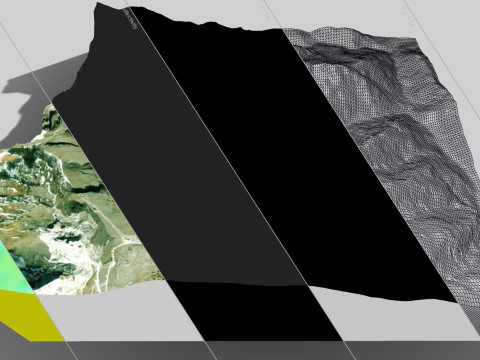 산 풍경 Borla 이탈리아 3D 모델