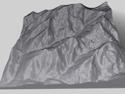 Mountain landscape Borla Italy Modello 3D
