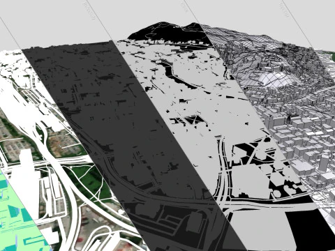 Paisagem urbana de Liubliana Eslov&ecirc;nia Modelo 3D