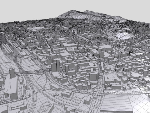 Cityscape Ljubljana Slovenia 3D Модель