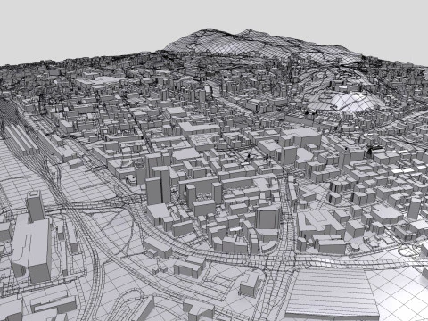 Paisagem urbana de Liubliana Eslov&ecirc;nia Modelo 3D