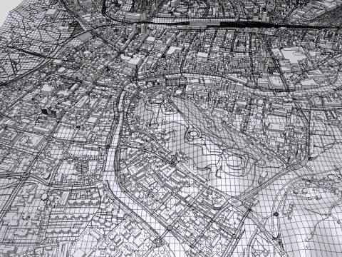 Paisagem urbana de Liubliana Eslov&ecirc;nia Modelo 3D