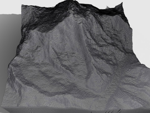 Mountain landscape Makalu Himalayas Nepal 3D Model