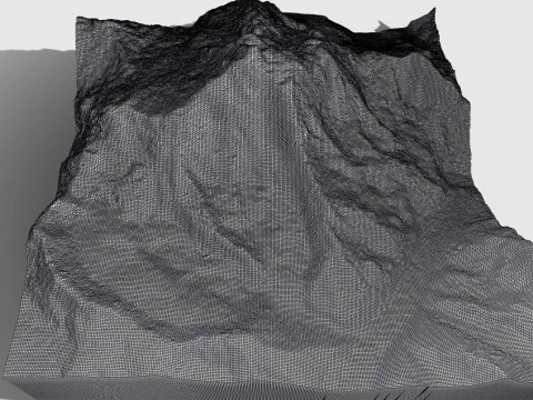 Mountain landscape Makalu Himalayas Nepal 3D Model