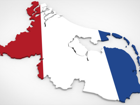 Netherlands 3d print map 3D Model