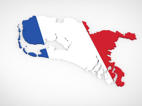 Netherlands 3d print map 3D Model