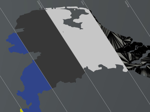 Netherlands 3d print map 3D Model