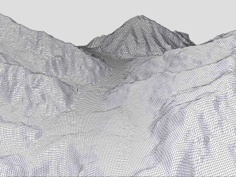 Phoksundo mountain lake Nepal 3D 모델