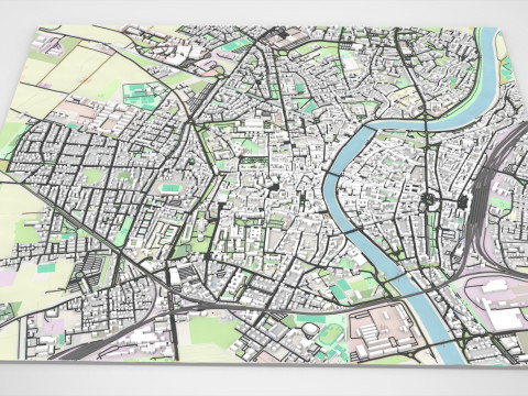 Cityscape Pisa Italy 3Dモデル