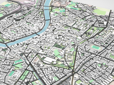 Cityscape Pisa Italy Model 3D