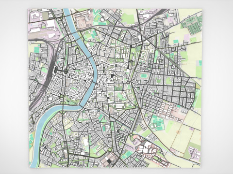 Cityscape Pisa Italy Model 3D