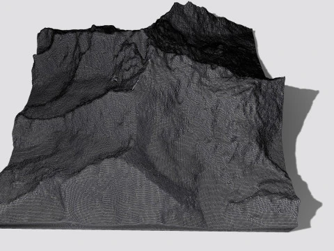 Mountain Landscape Kanchenjunga Himalayas 3D Model