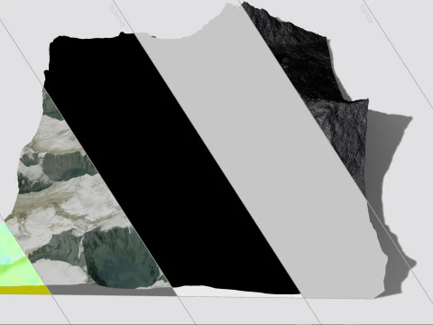 Mountain Landscape Kanchenjunga Himalayas 3D Model