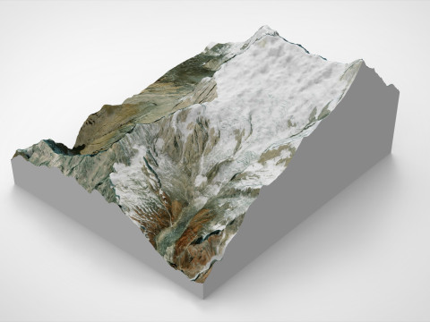 Mountain landscape Annapurna IV Himalayas Nepal Modello 3D