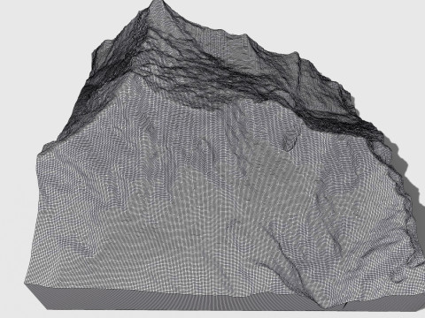 Mountain landscape Annapurna IV Himalayas Nepal Modello 3D