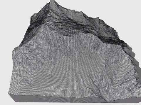 Mountain landscape Annapurna IV Himalayas Nepal 3D Model