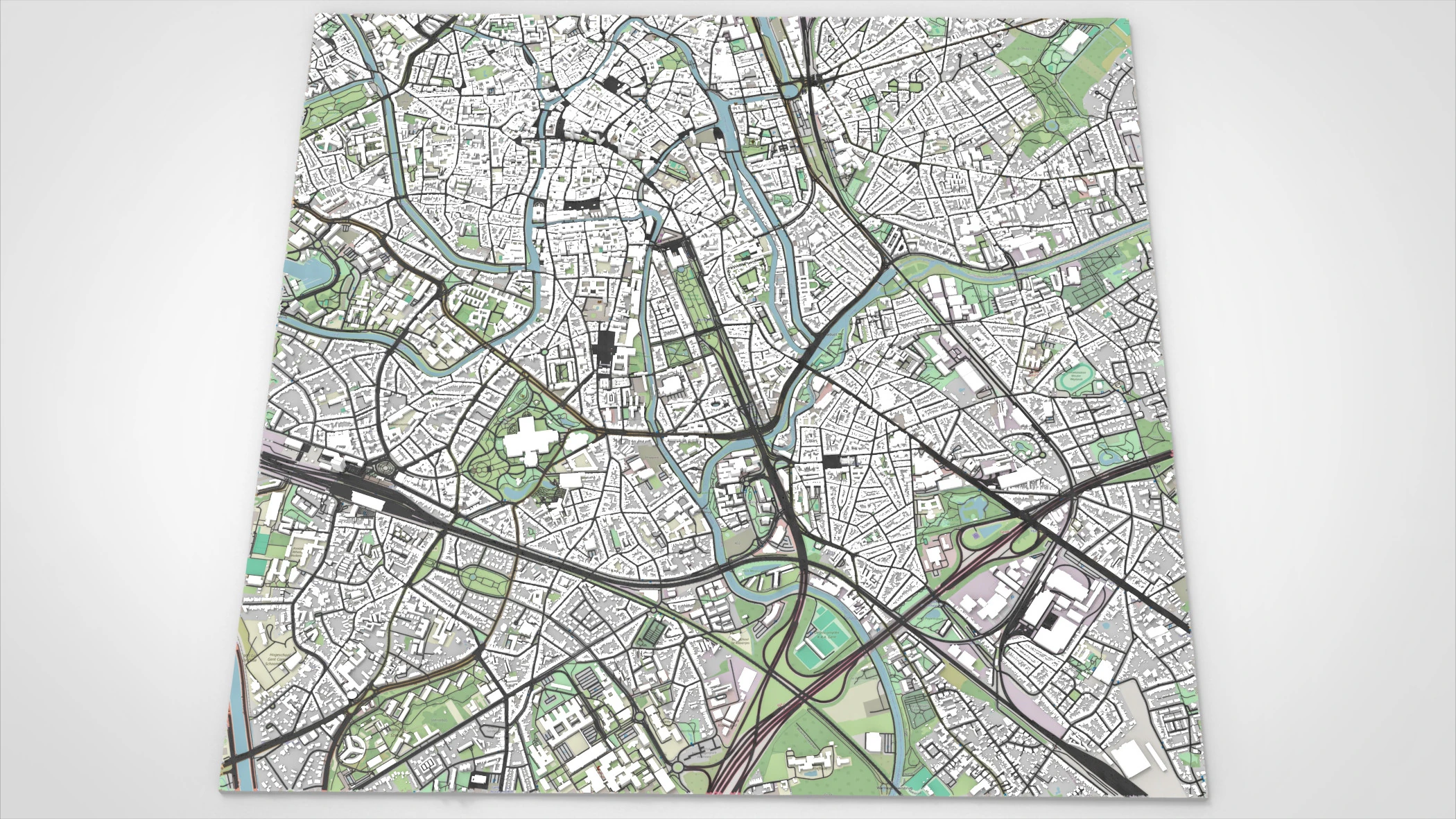 Cityscape Gent Belgium 3D Model .c4d .max .obj .3ds .fbx .stl .blend
