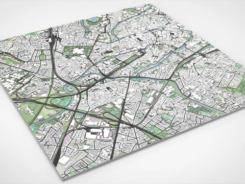 Cityscape Gent Belgium 3D Model