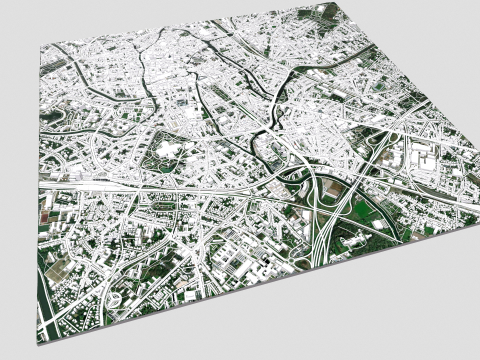 Cityscape Gent Belgium 3D 모델