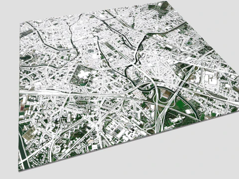 Cityscape Gent Belgium 3D Model