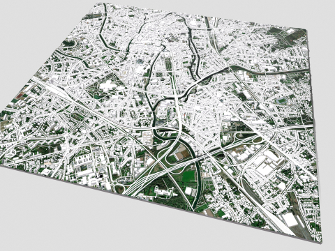 Cityscape Gent Belgium 3D 모델