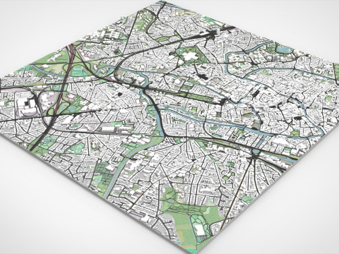 Cityscape Gent Belgium 3D 모델