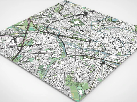 Cityscape Gent Belgium 3D Model