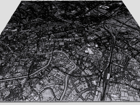 Cityscape Gent Belgium 3D 모델