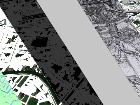 Cityscape Gent Belgium 3D 모델