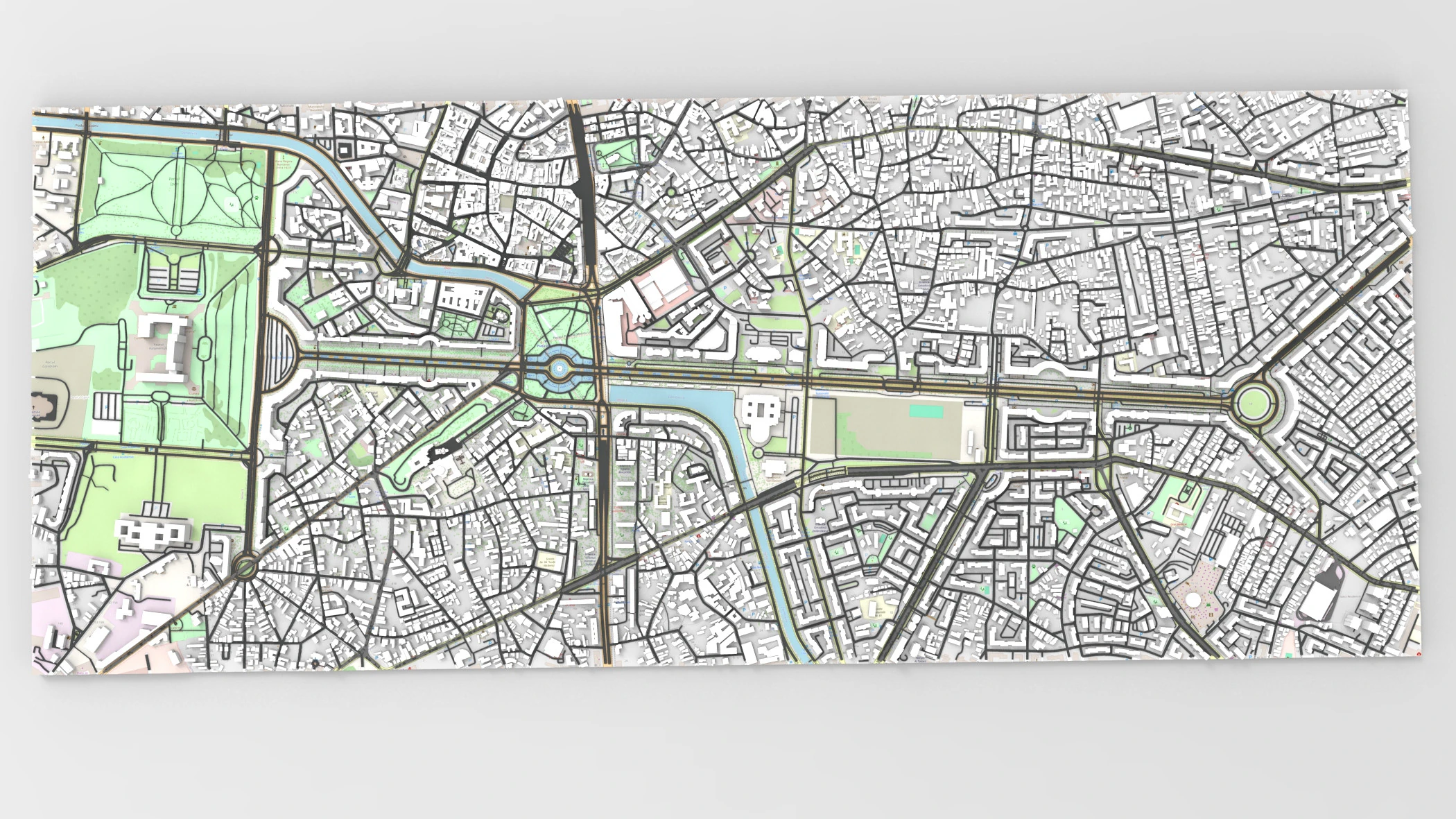 Unirii Boulevard Bucharest Romania 3D Model .c4d .max .obj .3ds .fbx .stl .blend 