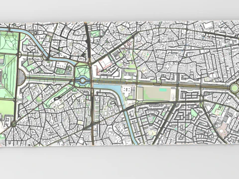 यूनीरी बुलेवार्ड बुखारेस्ट रोमानिया 3D मॉडल