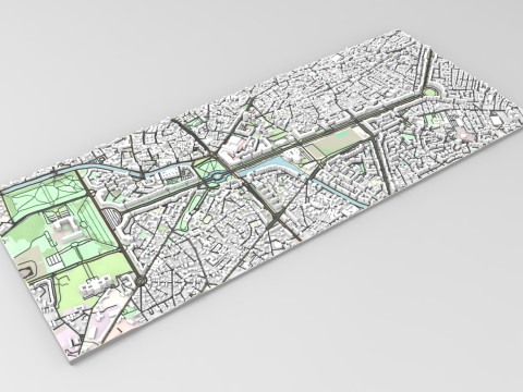 Unirii Boulevard Bucharest Romania 3D 모델