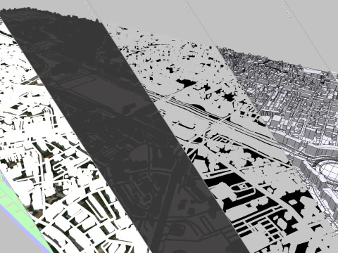 Unirii Boulevard Bucharest Romania 3D Model