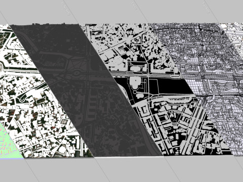 Unirii Boulevard Bucharest Romania 3D 모델