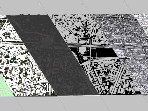 Unirii Boulevard Bucharest Romania 3D Model