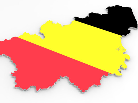 Belgium 3d map Modelo 3D