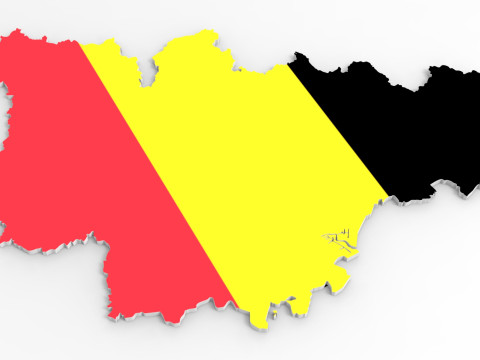 Belgium 3d map 3D Model