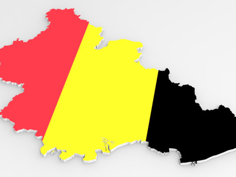 Belgium 3d map 3D Model